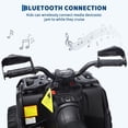 thumbnail image 3 of Garvee VTT pour Enfants 12 V, 3 Vitesses Variables, avec Télécommande Parentale, Phares DEL, Musique, Noir, 3 of 7