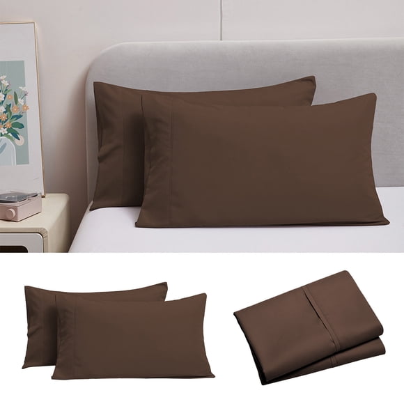 MTBLYS Pillow Cases Set of 2 Soft Brushed Microfiber Envelope Closure 20X30 Inches Shrinkage and Fade Resistant Standard Size Pillow Covers Bedroom and Guest Room