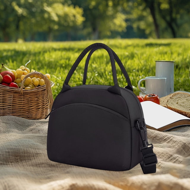 TopLLC Kitchen Gadgets, Kitchen Accessories Lunch Box Bag Lunch Bag Handbag Waterproof Oilproof Work Family Hand Carry Large Capacity With Lunch Bag Polyester Shoulder Tote Dining Bag