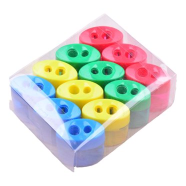 ZLight Lot de 12/lot Taille-Crayon Manuel à Double Trous Aiguisage Facile Crayon Manuel