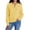 Yellow, variant on LUOGENLI Light Brown Sweaters for Women Elegant Knit Pullover Sweater with Button Detail and Sleeves for Casual Comfort Blue Size L
