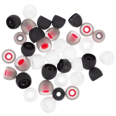 KAKOWELY Embouts d'Écouteurs en Silicone 36 Pcs Embouts d'Oreille en Silicone Bouchons d'Oreilles Embouts d'Écouteurs Embouts d'Oreille Embouts d'Écouteurs 0,51 Pouces X 0,51 Pouces X 0,47 Pouces