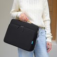 thumbnail image 1 of 15.6-inch Laptop Bag, Portable Computer Case, Shockproof & Scratch-Resistant, Waterproof Fabric, 360°Corner Protection, Multiple Compartments, Trolley Fixed Strap, Lightweight, Work & Leisure Use, 1 of 6