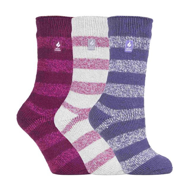 HEAT HOLDERS - 3 Pack Multipack Ladies Insulated Thermal Socks for Winter