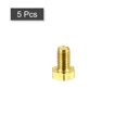 thumbnail image 3 of Unique Bargains Brass Hex Bolts, M6x10mm 5 Pack Fully Thread Grade 4.8 Machine Screws, 3 of 4