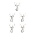 thumbnail image 1 of Wweixi Multifunctional 3D Mirror Deer Wall Sticker For Various Uses Personalized Home silver XL 5Set, 1 of 6