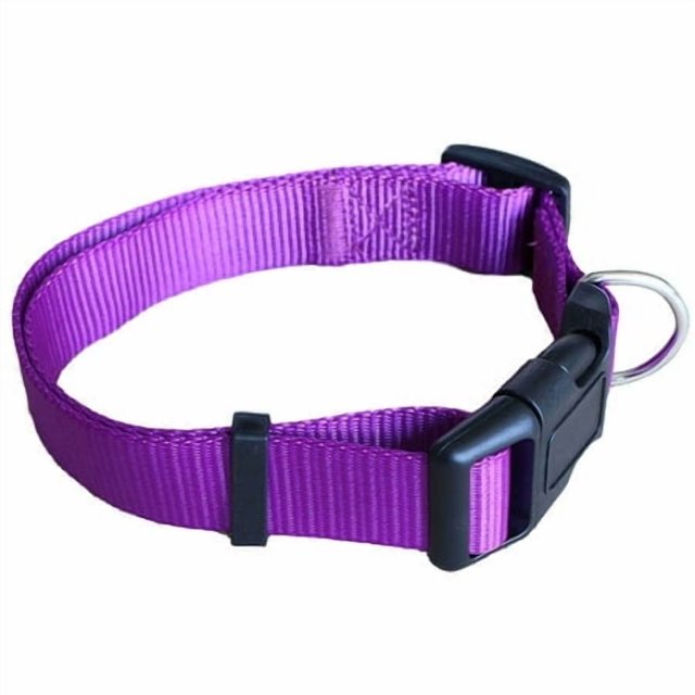 Shengyu Adjustable Nylon Dog Collar Solid Color Puppy Neck Pet Leash for Small Medium Large Dog
