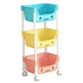 thumbnail image 2 of Lipstore 3 Tier Storage Cart Multipurpose Art Craft Trolley for Office Garage Kitchen A, 2 of 8