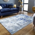 thumbnail image 1 of JV Home Runner Rug Elegance Grey Blue 2'7" x 5' Washable Rugs Anti Slip, 1 of 8