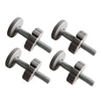 thumbnail image 2 of Milaget 4 Pcs Barrière de Sécurité Tige Filetée Pièces de Boulon pour Rampe d'Escalier Intérieur Gris, 2 of 9