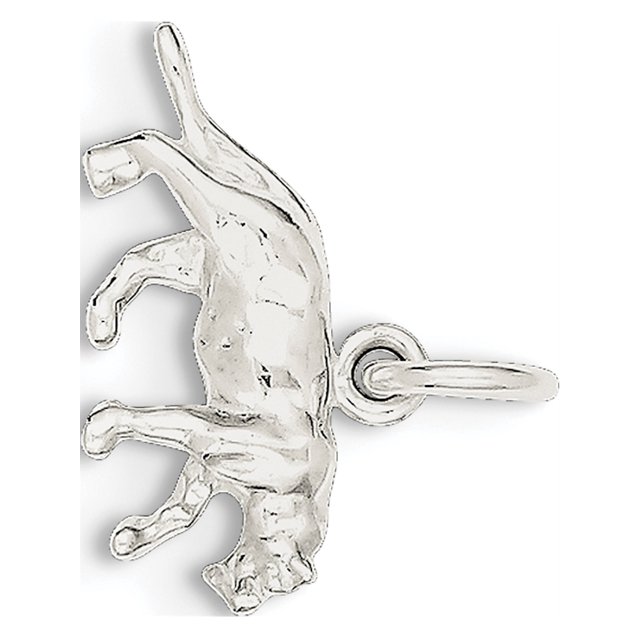 925 Sterling Silver Panther (20x11mm) Pendant / Charm