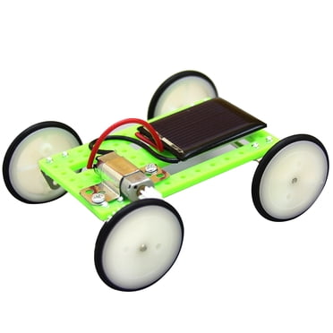 Transparent Solar-Powered Mini Car DIY Kit, Educational STEM Toy for Kids, Hands-On Science Experiment for Ages 6+