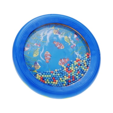 Drum Ocean Wave Bead Drum Gentle Sea Sound Musical Educational Toy Tool for Baby Kid Child