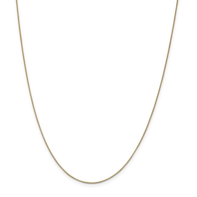 Leslie's 14K .7 mm Box w/Lobster Chain (Weight: 2.16 Grams, Length: 20 Inches)