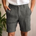 thumbnail image 1 of NTACZA Summer Shorts for Men Solid Zipper Shorts Button Placket Lightweight Classic Fit Mens 5 Inch Shorts M, 1 of 6