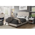 thumbnail image 2 of HMD Carmel Upholstered Full Panel Bed, Warm Gray, 2 of 3
