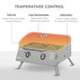 thumbnail image 4 of Outsunny 2 Burner Propane Gas Grill, Portable BBQ with Foldable Legs Silver, 4 of 10