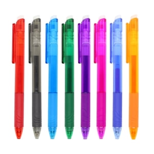 Shldybc 16ML Stylo à bille effaçable 0.5mm Stylos à encre de gel effaçables rotatifs Stylo à bille Stylots à encrier de gel effaçable pour enfants Élèves Fournitures de bureau à l'école