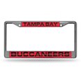 thumbnail image 1 of Tampa Bay Buccaneers Laser Chrome License Plate Frame, 1 of 2