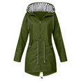 thumbnail image 1 of 2025 Manteau de Pluie pour Femmes Hauts de Randonnée pour Femmes avec Capuche Manteau Long Léger Manche Coupe-Vent à Fermeture Éclair Veste de Pluie Courte Imperméable à Cordon Imperméable avec, 1 of 2