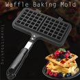 thumbnail image 2 of Waffle Baking Mold Dual Head Household Non-Stick Waffle Maker Pan Mould Press Plate Baking Tool, 2 of 8