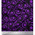 thumbnail image 1 of Soimoi Purple Rayon Fabric Scroll Abstract Printed Fabric 1 Yard 42 Inch Wide, 1 of 3