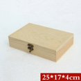 thumbnail image 3 of Wooden Box Storage Crate Gift Idea Jewelry Keepsake Natural Wood Gift Box, 3 of 7