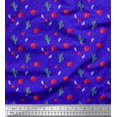 thumbnail image 1 of Soimoi Cotton Voile Fabric Triangle,Floral & Cactus Tree Decor Fabric Printed Yard 42 Inch Wide, 1 of 3