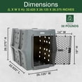 thumbnail image 3 of Dakota 283 Canine Rough and Tough Economy Pet Kennel, Intermediate, Dark Granite, 3 of 11