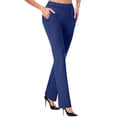 thumbnail image 2 of Aqestyerly Pantalon Habillé Décontracté de Bureau Extensible Taille Haute pour Femme, Tendance d'Été,, 2 of 6