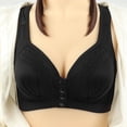 thumbnail image 5 of Timegard 4pc Bras for Women Front Closure Button High Support Ruched Breathable Comfort Everyday Bras, 5 of 5