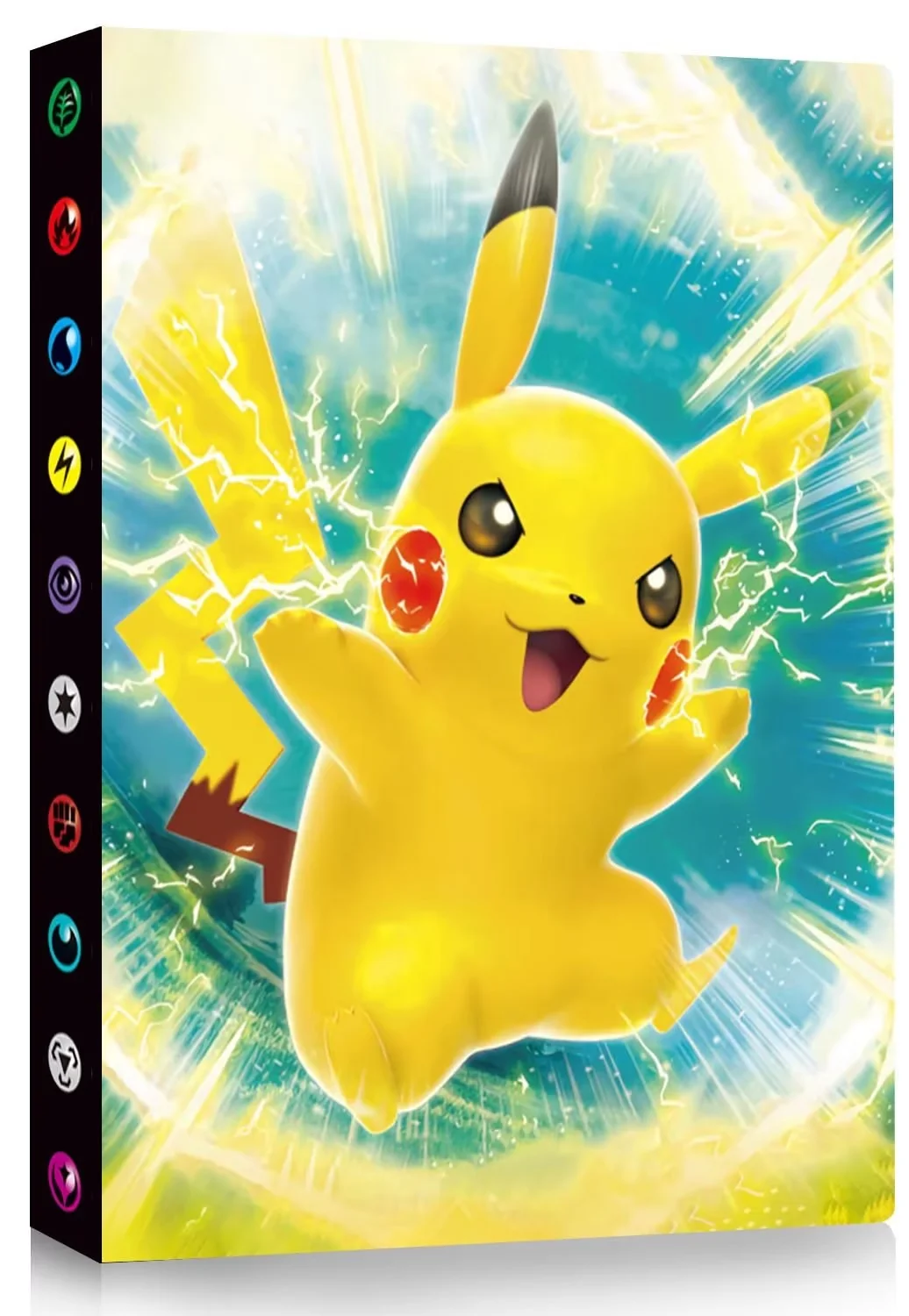 Trading Card Holder Card Album Binder, Protection Folder Book Collectible Card Album, 4-Pocket with 30-Pages 240-Trading Cards Capacity, Present for Children-KA1
