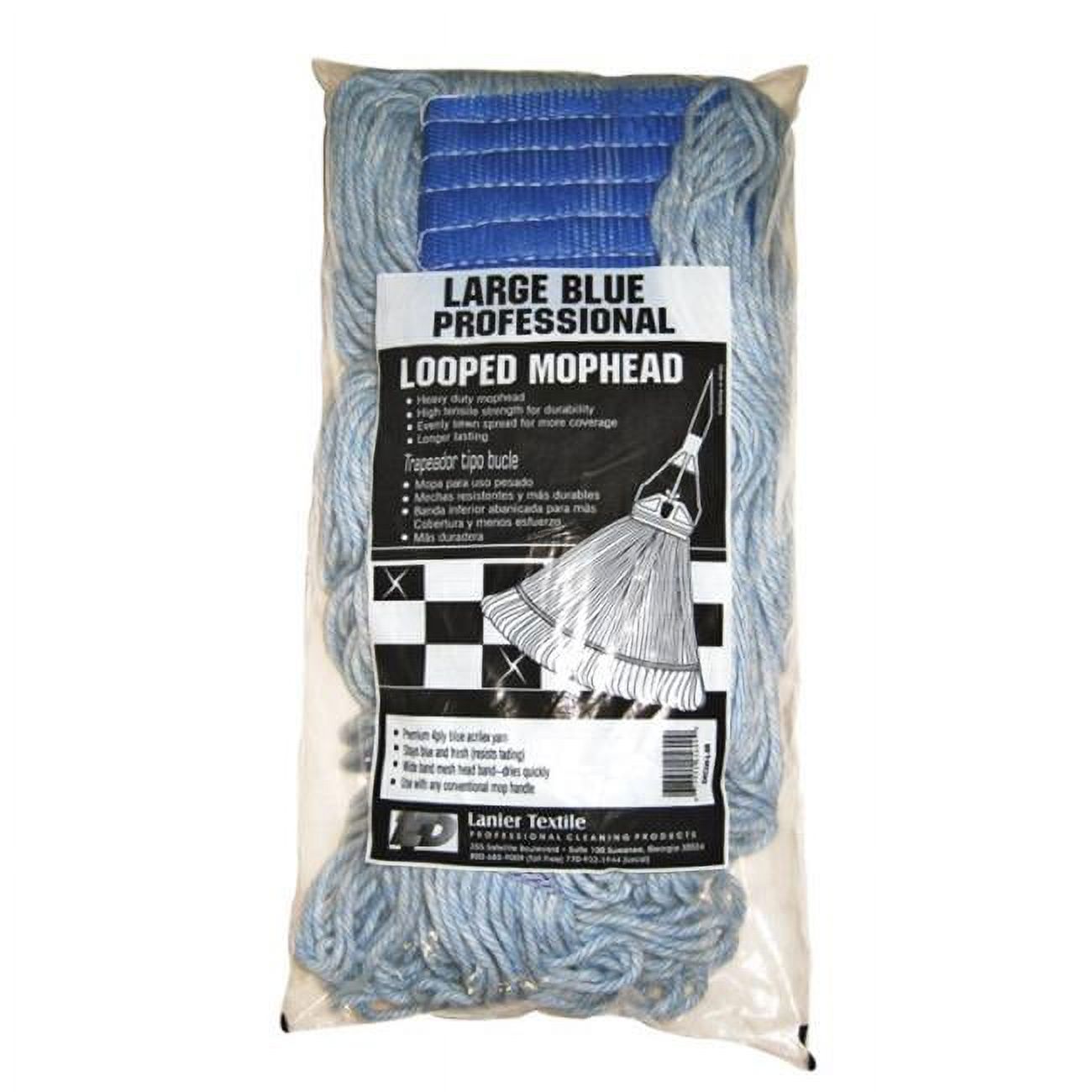 Lanier Tête de Vadrouille à Boucle 113 Boucles Bleue