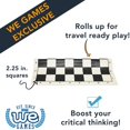 thumbnail image 2 of WE Games Complete Tournament Chess Set - Plastic Pieces - Roll-up Board - Canvas Bag, 2 of 8