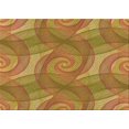 thumbnail image 1 of Ahgly Company Machine Washable Indoor Rectangle Transitional Mahogany Brown Area Rugs, 8' x 10', 1 of 7
