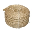 thumbnail image 2 of DOLITY Sisal Rope Cat Scratcher Post DIY Claw Control Toy 3 Strands Jute Twine Rope 8mmx50m, 2 of 9