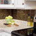 thumbnail image 2 of Fasade Traditional Style 4 Decorative Vinyl Backsplash Kit Argent Bronze 15 sq ft, 2 of 6