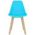 thumbnail image 2 of vidaXL Chaises de Salle à Manger 2 Pcs Plastique Bleu, 2 of 5