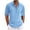 Light Blue, variant on hotojiny Mens Cotton Linen Henley Shirts 2025 Fall Long Sleeve Yoga Summer Tops Casual Button Collared Beach Vaction T-Shirt
