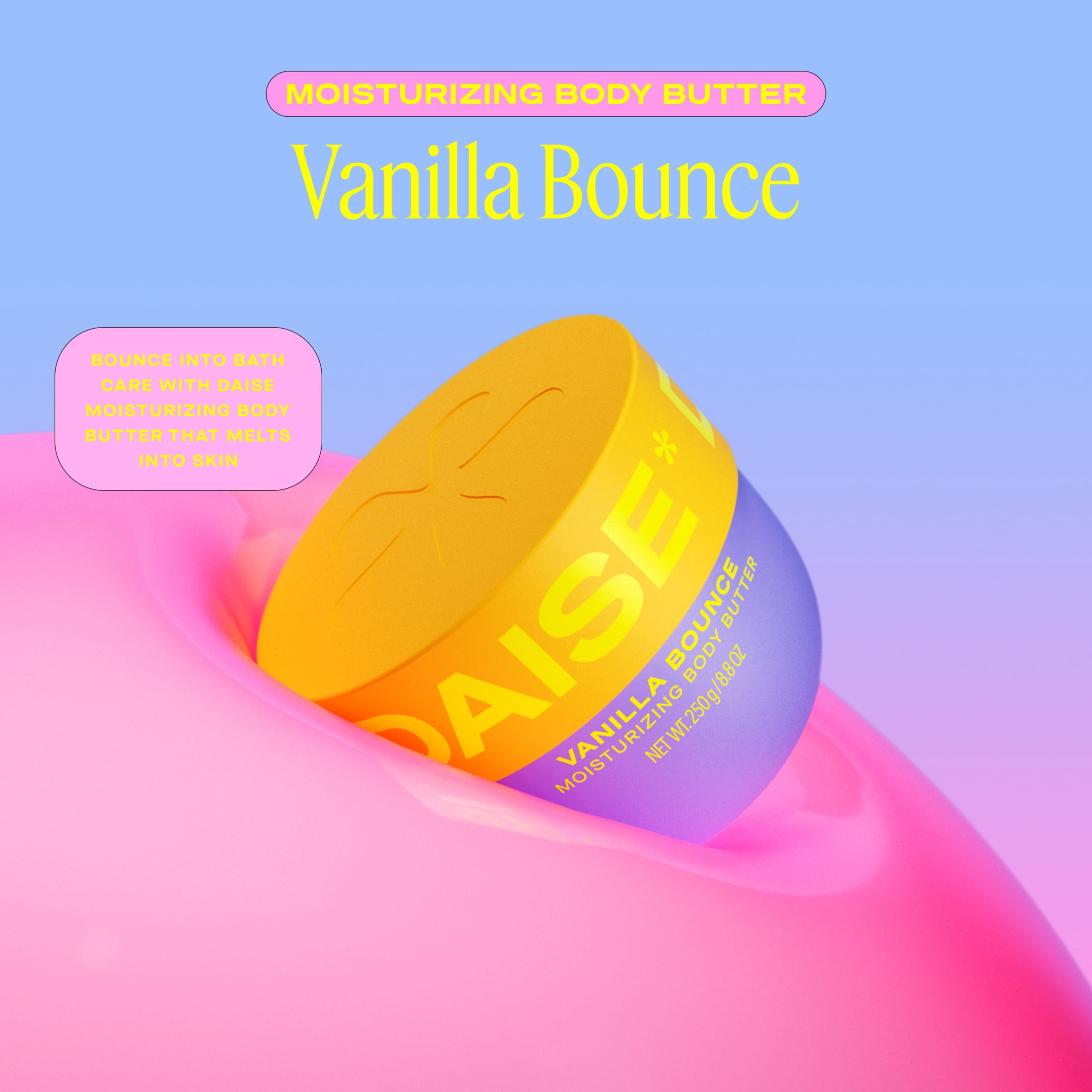 Beurre corporel hydratant Daise Vanilla Bounce 250 g