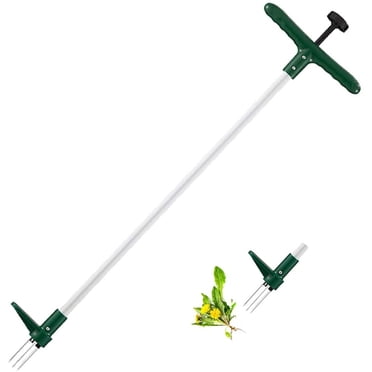 Extracteur de Weed, Outil Manuel pour Désherbeur sur Pied, Outil de Désherbage de Jardin à Long Manche avec 3 Griffes, Extracteur Manuel de Weed pour Pissenlit, Outil et Cueilleur de Racines de Weed sur Pied, Pince (1 Paquet)