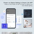 thumbnail image 4 of Smart WiFi Dimmer Switch, 3-Gang Touch Control, 90-250V AC, Tuya App Remote & Timer, Stepless Brightness Adjustment, Voice Control Compatible, US Standard, White, for Home Automation, 2.4GHz Wi-Fi, 4 of 6