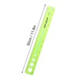 thumbnail image 3 of ZTTD 12 Inch, 3 Pack, Flexible Ruler with Centimeters and Inches, Clear Plastic Standard Ruler for Home, or Office (Type2-Blue), 3 of 9