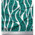 thumbnail image 1 of Soimoi Poly Georgette Fabric Heart,Dot & Leaves Decor Fabric Printed Yard 52 Inch Wide, 1 of 3