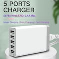 thumbnail image 4 of 1 Set Multi-port Charger High Power US Plug 5/10 Ports USB Phone Charger Adapter Phone Accessories for Home, 4 of 10