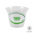 thumbnail image 3 of Eco EPCC9SGS Gobelets en Plastique Transparent Compostables pour Maïs 9 Oz Transparent/rayure Verte 50/sacs 1000/CT, 3 of 7