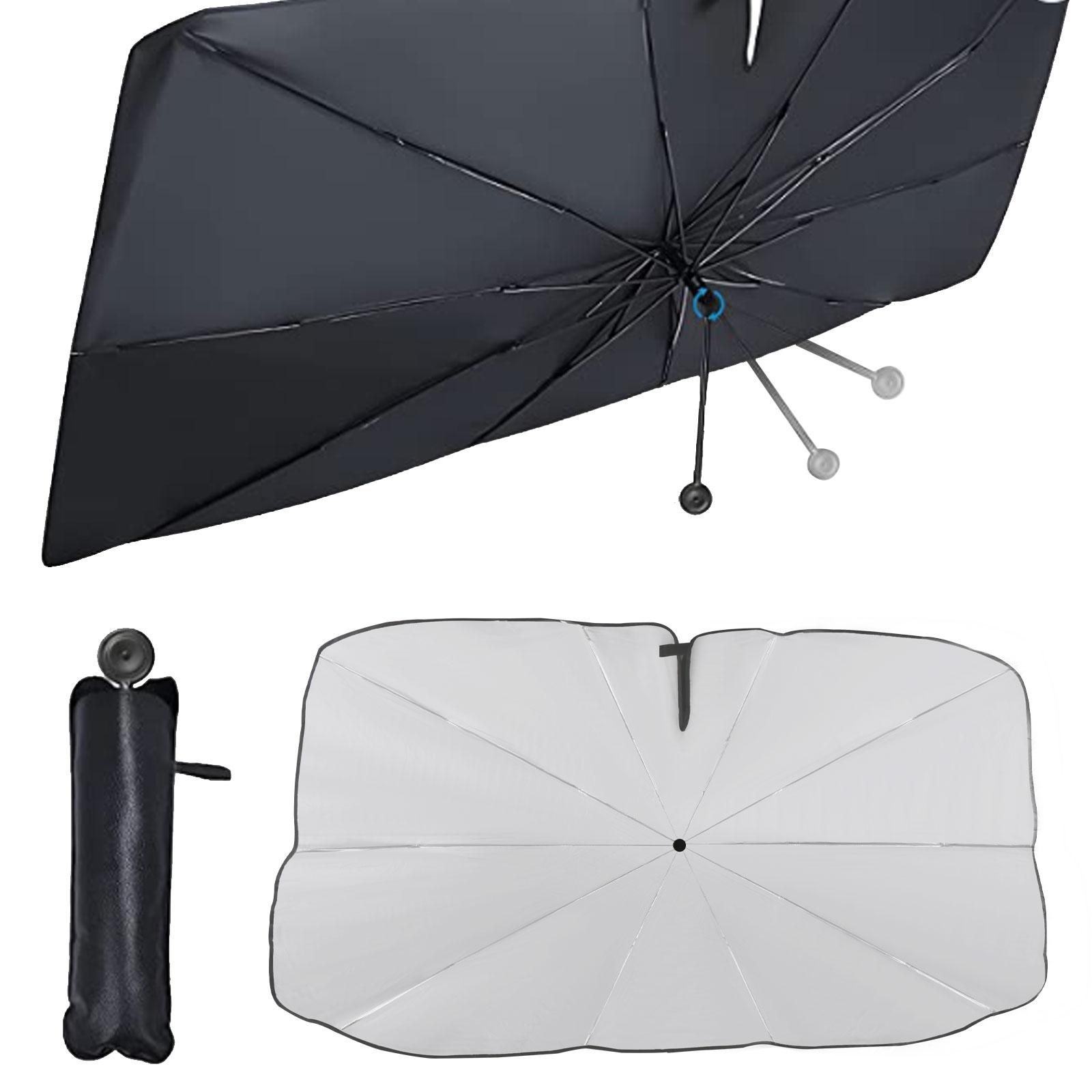 Pare-brise Automatique Parapluie Poignée Pliable Durable avant 65x125cm