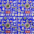 thumbnail image 1 of oneOone Polyester Spandex Lapis Blue Fabric Medical Doodle Sewing Craft Projects Fabric Prints By Yard 56 Inch Wide, 1 of 4