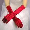 thumbnail image 1 of RXIRUCGD Long Opera Party Satin Gloves Stretchy Adult Size Elbow Length, 1 of 2
