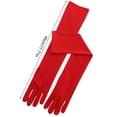 thumbnail image 3 of facefd 2pcs 45cm Multicolore Femmes Long Dîner Robe Gants Chaud Lait Dames Mitaines Gants Conduite Automne Festival Fête Violet, 3 of 8